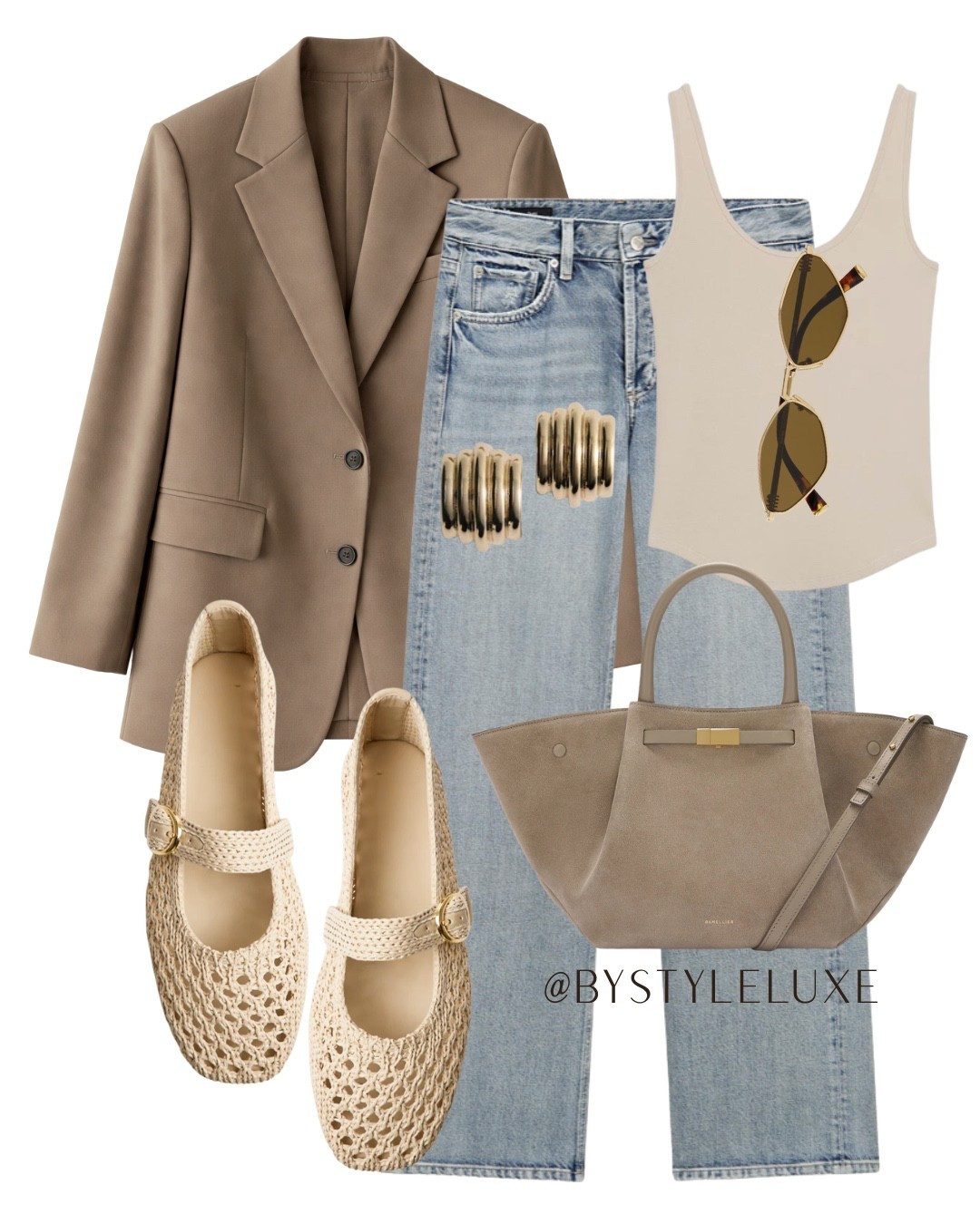 BLUE DENIM - Styling these blue wash jeans with a brown blazer for an everyday look and don’t sleep on these unreal woven ballet flats! Such a good price and there’s 15% off when you download and buy on the app 

#jeans #blazer #springoutfit 

#LTKshoes #LTKjeans #LTKspring