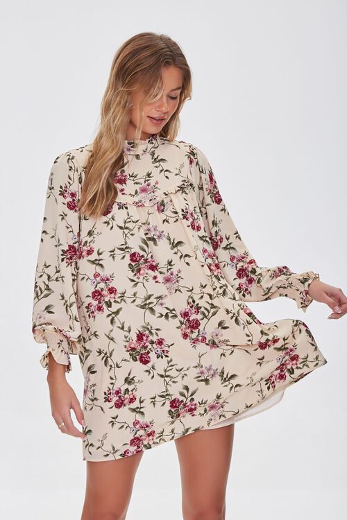 Recycled Floral Mini Shift Dress | Forever 21 (US)