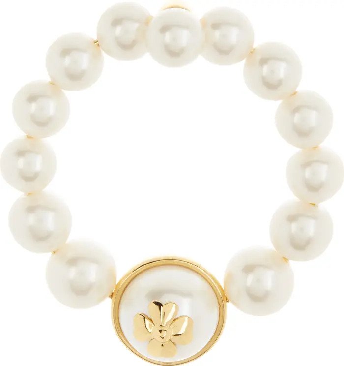 Kate Spade New York pearls on pearls hoop drop earrings | Nordstromrack | Nordstrom Rack