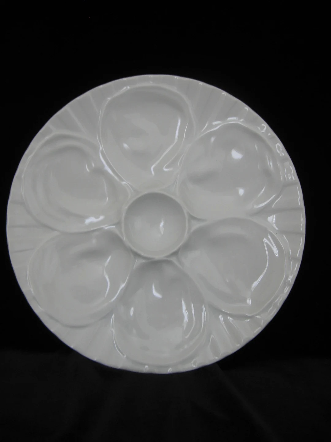 Stunning PILLIVUYT Majolica / Barbotine Scalloped Edge Vintage French Oyster Serving Plate 1940s ... | Etsy (US)