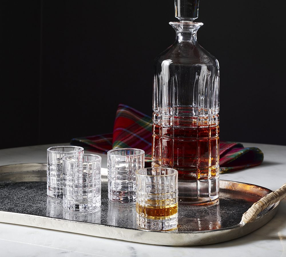 Stewart Plaid Shot Glasses - Set of 4 | Pottery Barn (US)