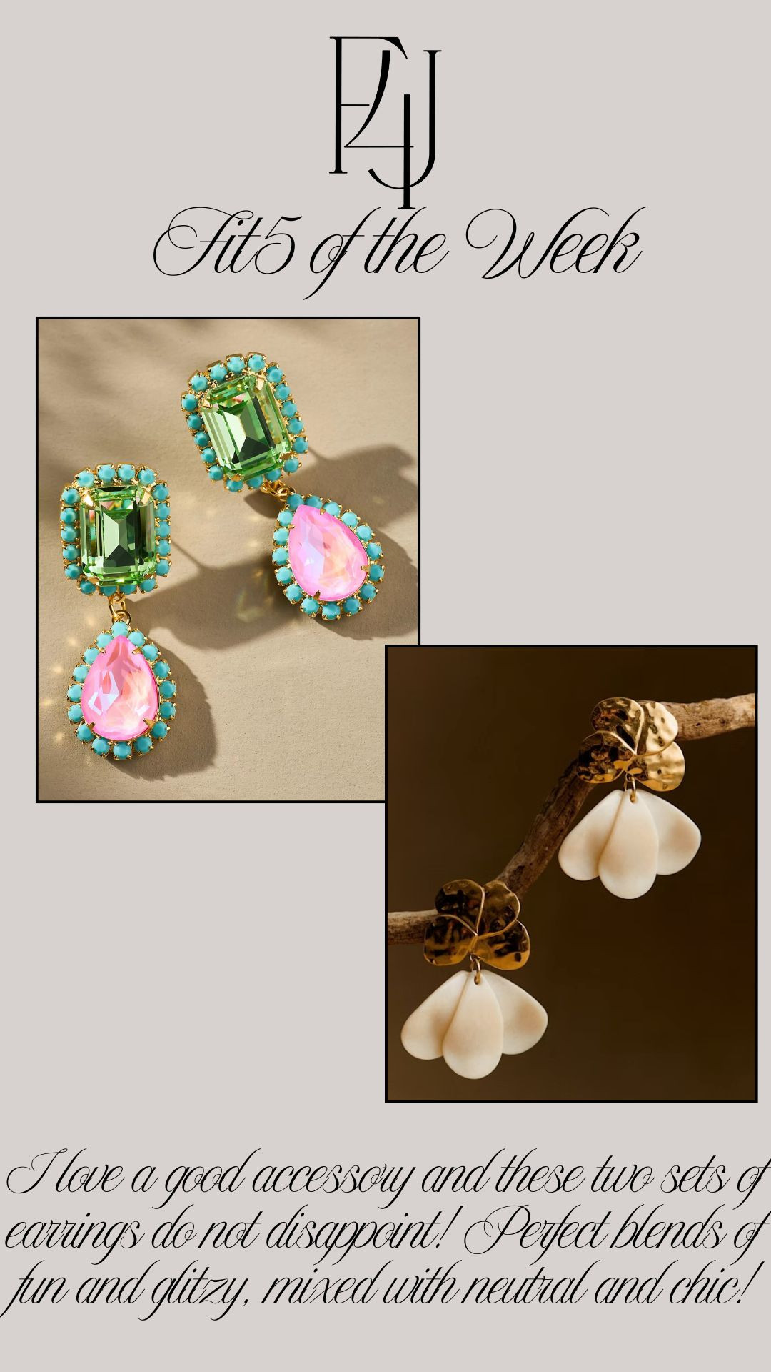 These are the must have earrings of the Summer! Two completely different looks that will go with so many of your ensembles! 

Fit4Janine, Anthropologie, Sezane, Jewelry, Accessories 

 #LTKSummerEdit #LTKSeasonal #LTKStyleTip