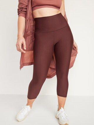 Extra High-Waisted PowerSoft Crop Hidden Pocket Leggings for Women | Old Navy (US)