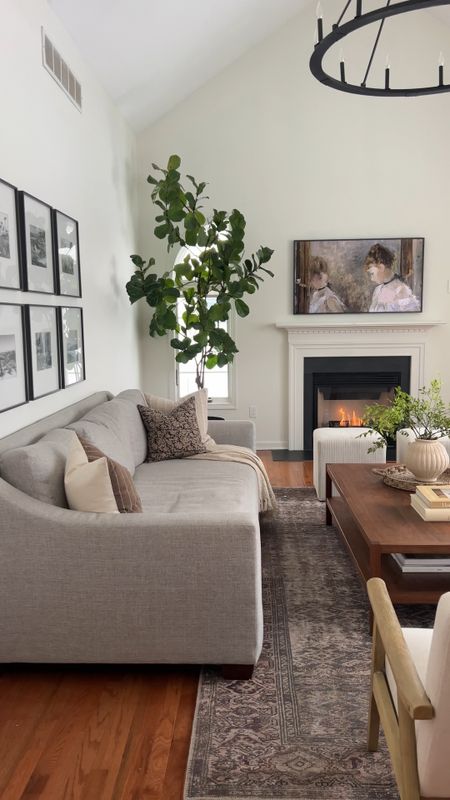 Living room decor, pottery barn York sofas, loloi rugs, neutral home decor 

#LTKhome
