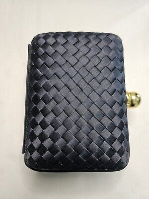Like A BOTTEGA VENETA Blue Intrecciato Satin Knot Vintage Clutch  Neiman Marcus  | eBay | eBay US