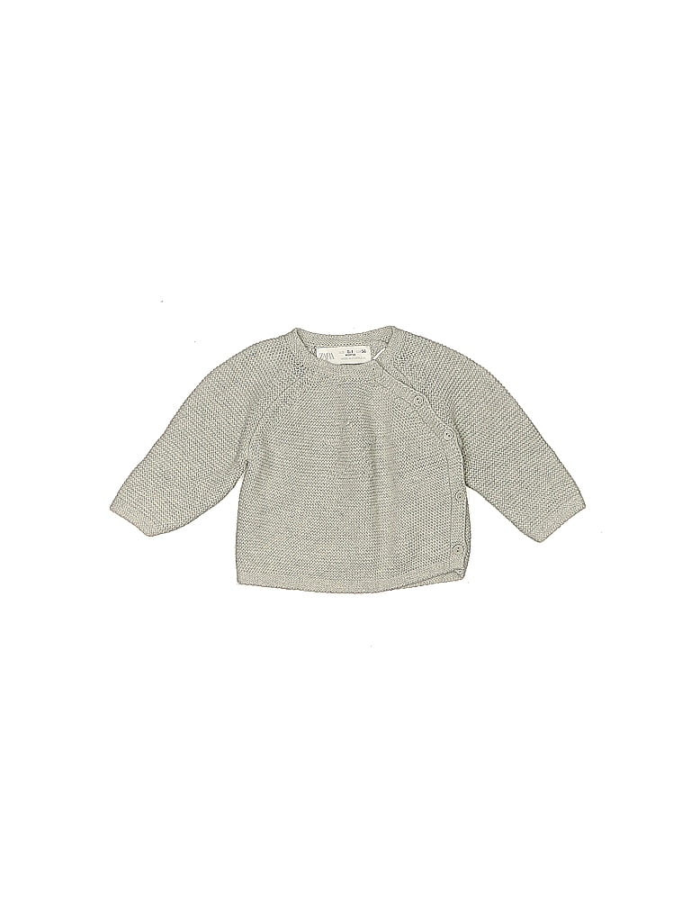 Zara Baby Pullover Sweater: Gray Tops - Size Newborn | ThredUp