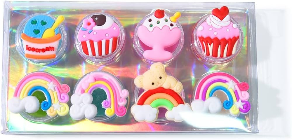8PCS Cute Lip Gloss for Girls, Party Favors Lip Balm Set for Kids, Assorted Fruity Flavors Cute C... | Amazon (US)