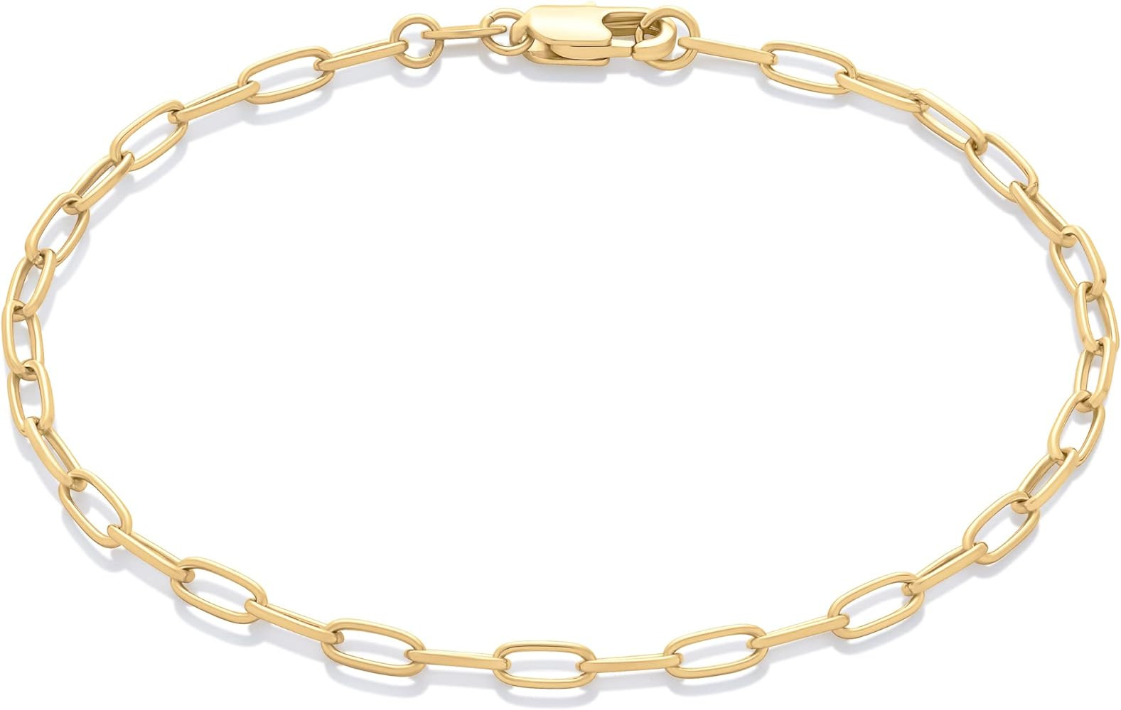 Amazon Essentials 14K Paperclip Chain Bracelet | Amazon (US)