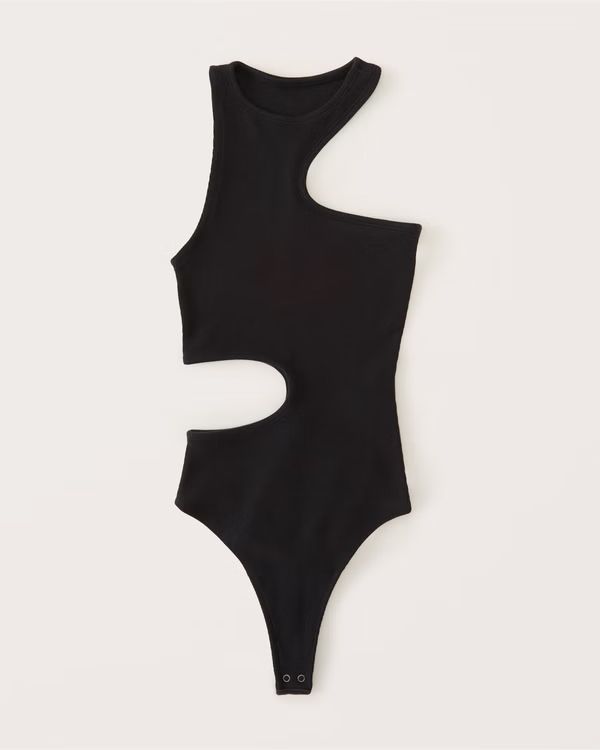 Women's Asymmetrical Cutout Bodysuit | Women's New Arrivals | Abercrombie.com | Abercrombie & Fitch (US)