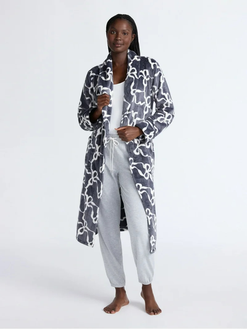 Joyspun Women's Plush Robe, Sizes S-3X | Walmart (US)