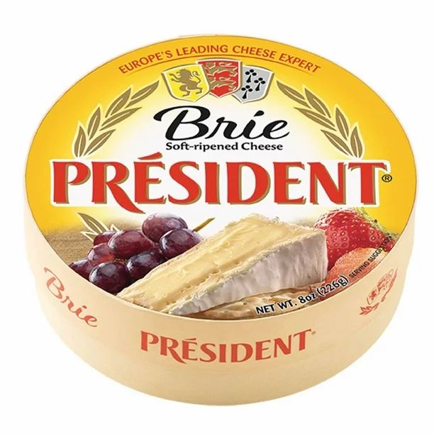 President Brie Soft-Ripened Cheese, 8 Oz - Walmart.com | Walmart (US)
