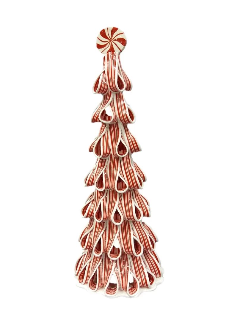 Christmas Red White Candy Cane Tree Decoration, by Holiday Time - Walmart.com | Walmart (US)