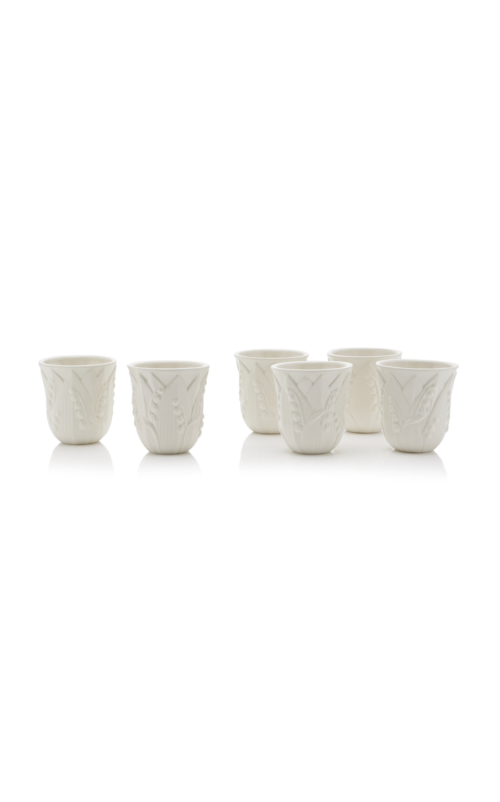 Set-of-Six Lily of the Valley Ceramic Tumblers | Moda Operandi (Global)