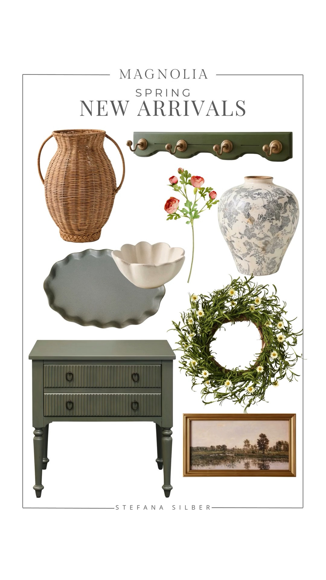 New spring arrivals at Magnolia!

Home decor, nightstand, vases, real touch flowers, wall art, wall hooks

#LTKSeasonal #LTKWatchNow #LTKHome