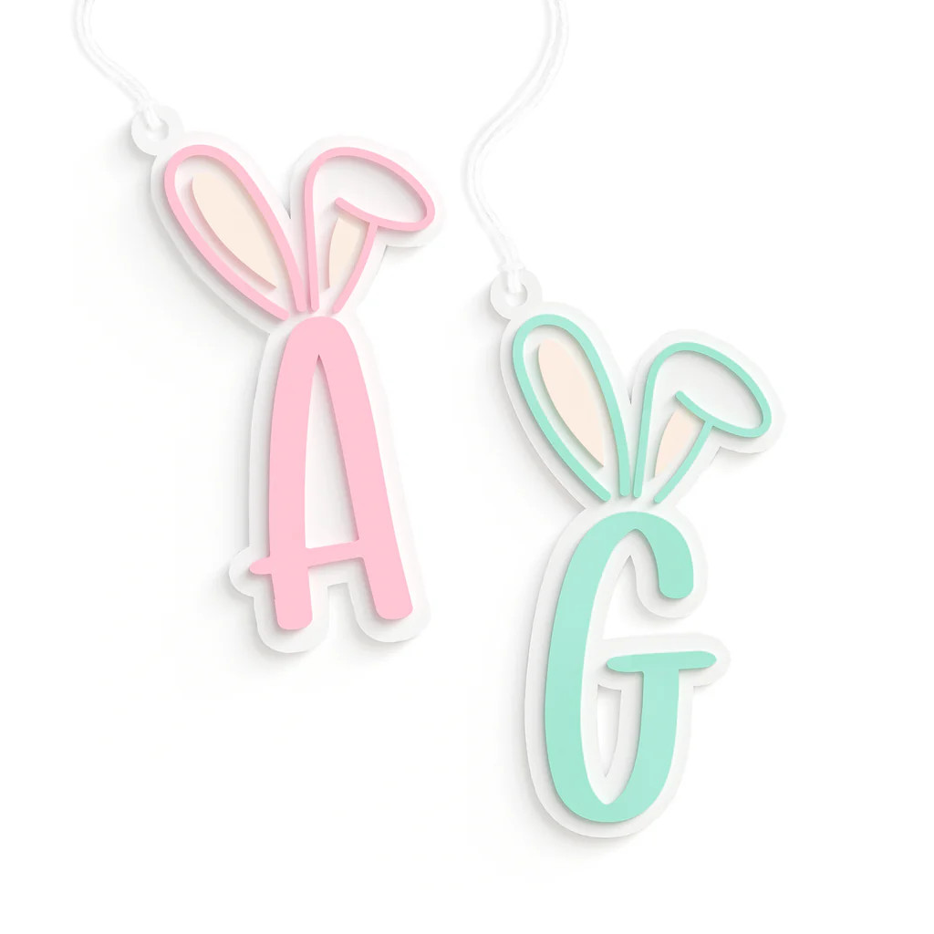 Personalized Monogram Easter Basket Gift Tag | The Cotton & Canvas Company