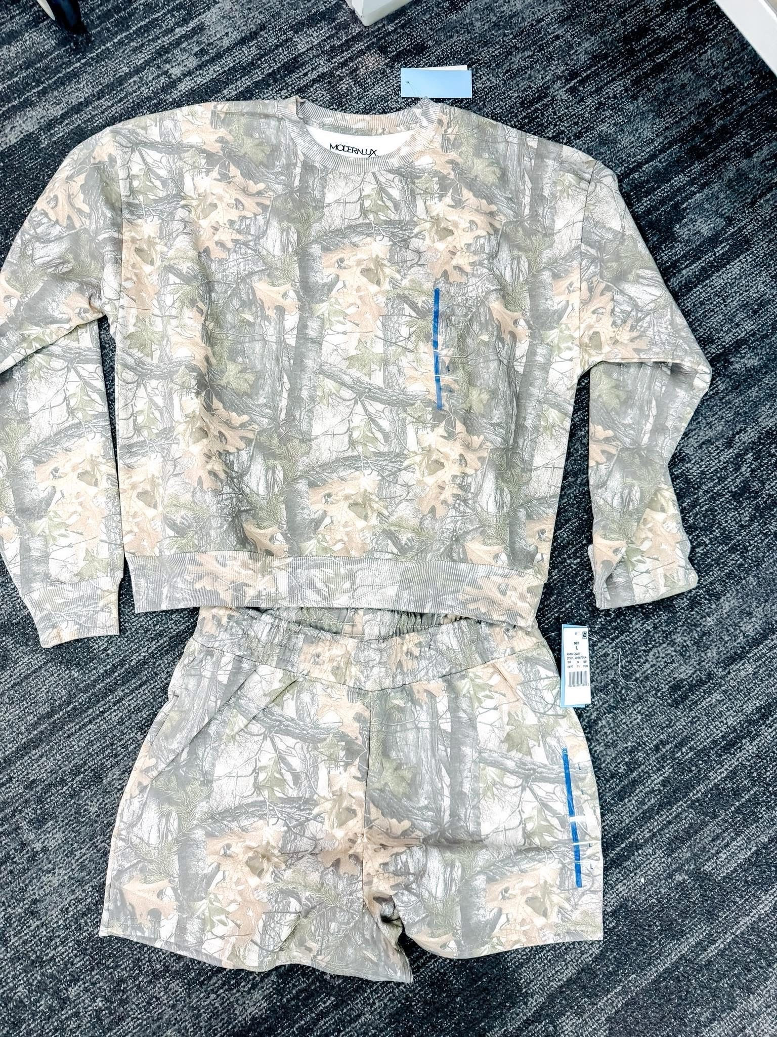 This camo lounge set from Target is TOO good 😭💅✨ already planning to wear it as my airport outfit for our upcoming trip!! comfy but still put together is the goal 🧳✈️

#TargetFinds #LoungeSet #AirportOutfit #TravelStyle #CamoSet #ComfyFits #WomenFashion #TravelDay #TargetStyle #Obsessed #OutfitInspo #NewFinds