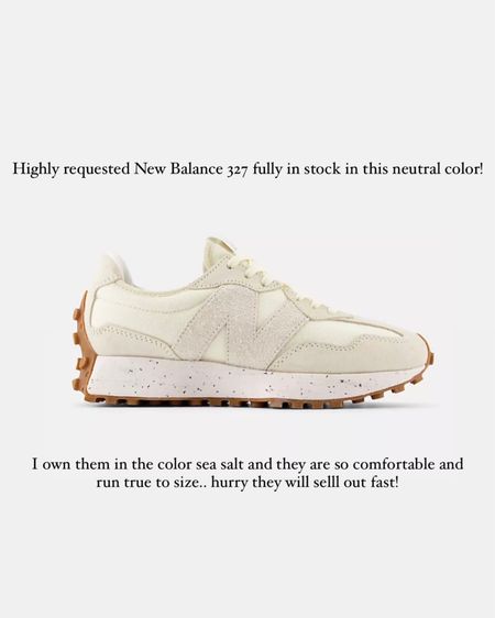 Love my new balance 327! Back in stock in this neutral color, StylinByAylin 

#LTKunder100 #LTKstyletip