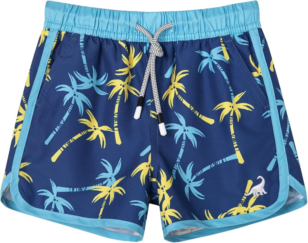 SURF CUZ Boys Swim Trunks Retro Toddler Boy Swimsuit Shorts Quick Dry Swimming Bathing Suit | Amazon (US)