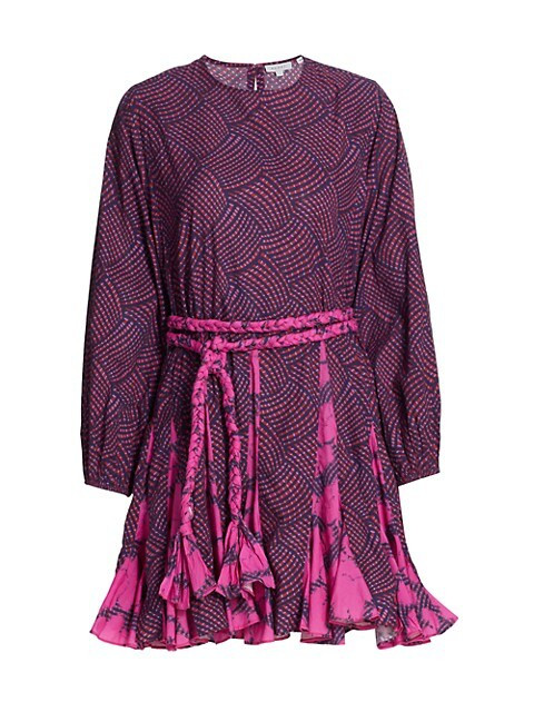RHODE Ella Belted Mini-Dress | Saks Fifth Avenue
