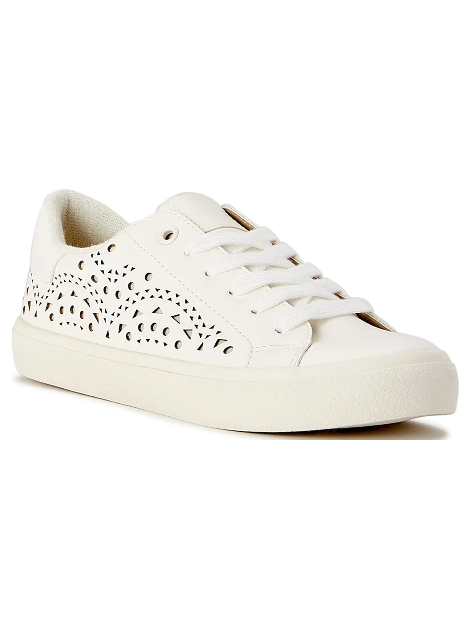 Scoop Women's Laser Cut Court Sneakers | Walmart (US)