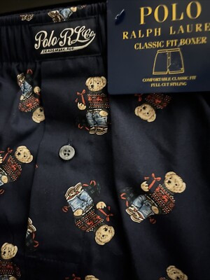 Polo Ralph Lauren Men's Allover Polo Bear Print Woven Boxer Shorts  Size XL | eBay US