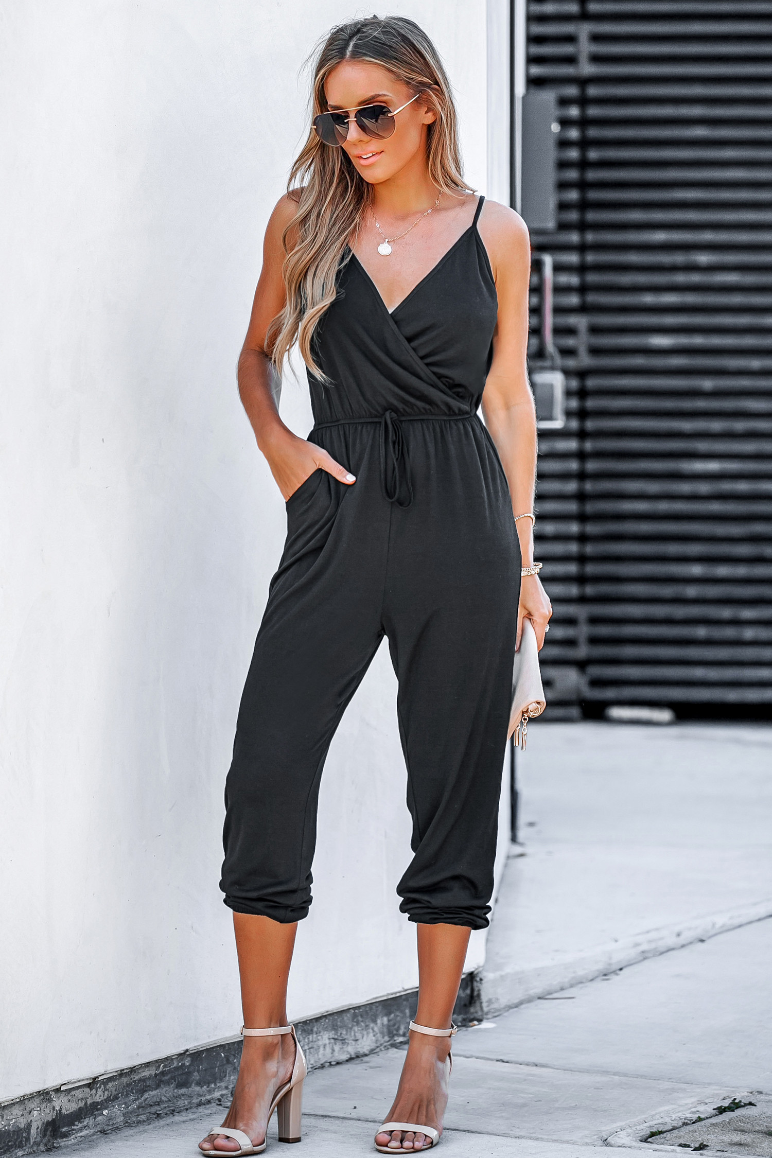 Tereza Drawstring Jogger Jumpsuit | Cupshe US
