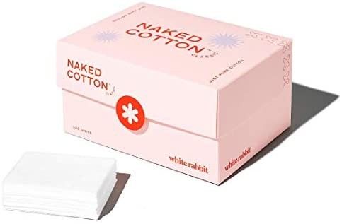 White rabbit Premium Pure 100% Cotton Pads (200 Count), Hypoallergenic, Unbleached, Lint-Free, DI... | Amazon (US)