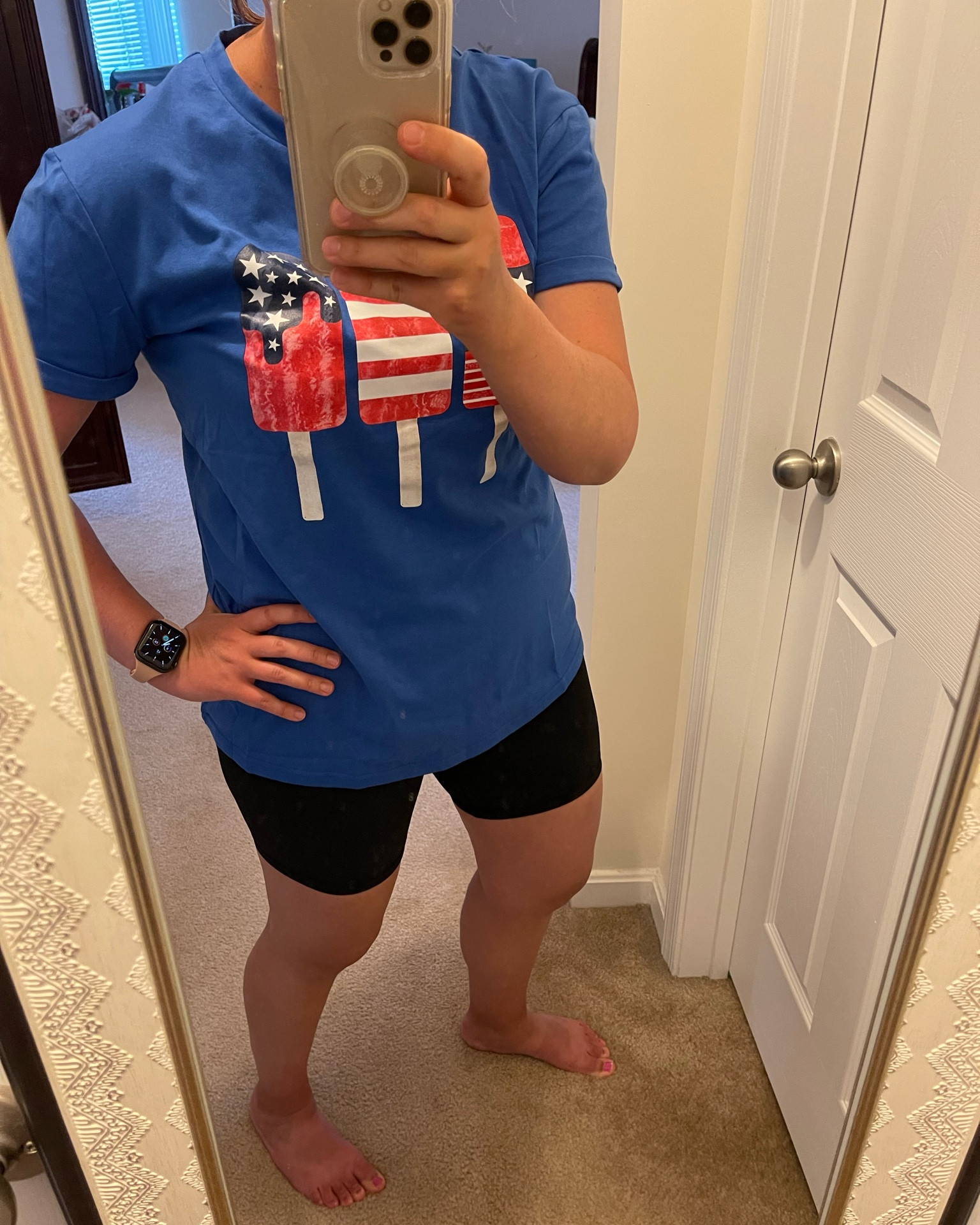 Fourth of July casual comfortable outfit 

#LTKFamily #LTKSeasonal #LTKMidsize