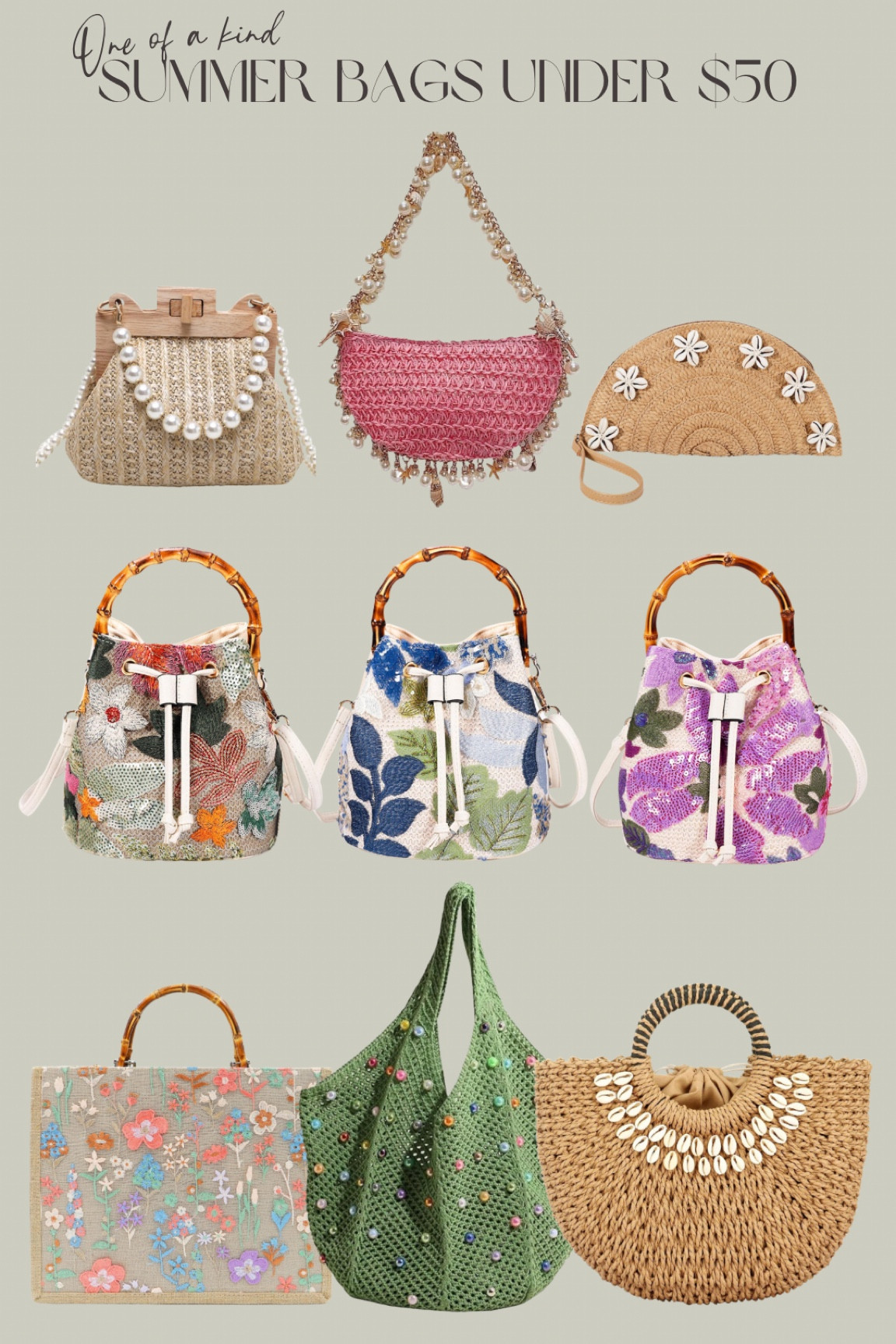 One of a kind summer handbags for under $50 on Amazon! 



#LTKStyleTip #LTKFindsUnder50 #LTKItBag