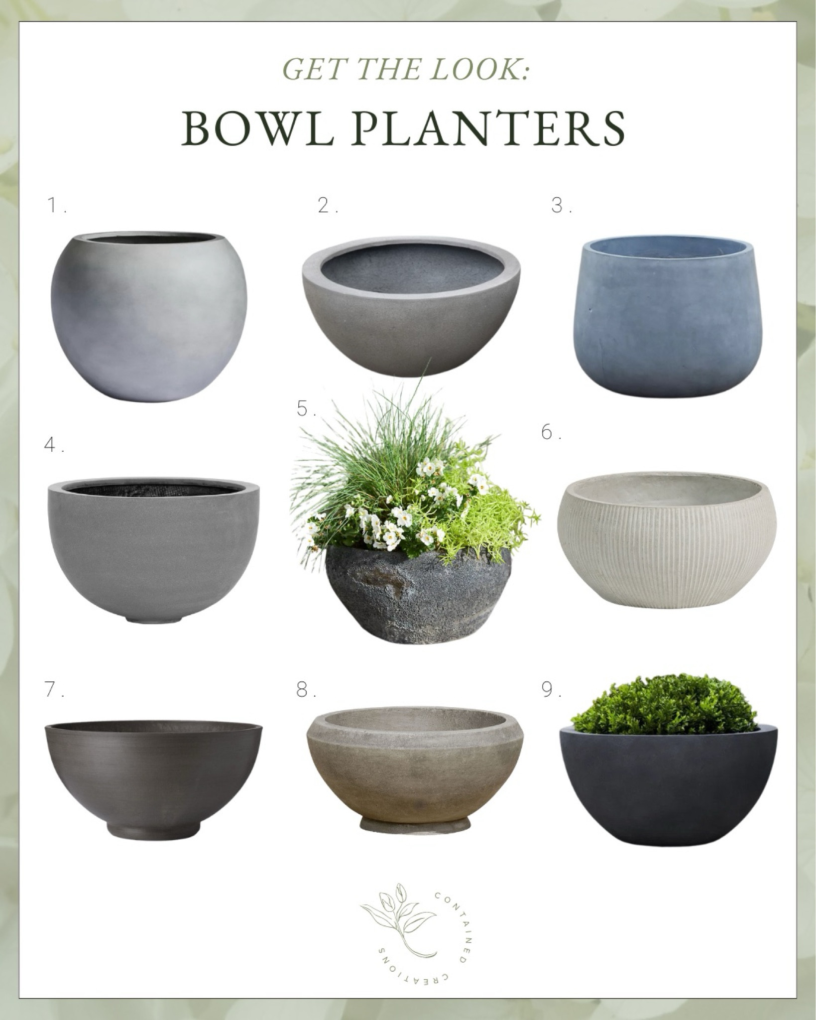 Bowl planters are ideal for a knee wall or tabletop! Choose a smooth finish for a contemporary look, or a textured finish for an earthy vibe🌱

#LTKStyleTip #LTKSeasonal #LTKHome