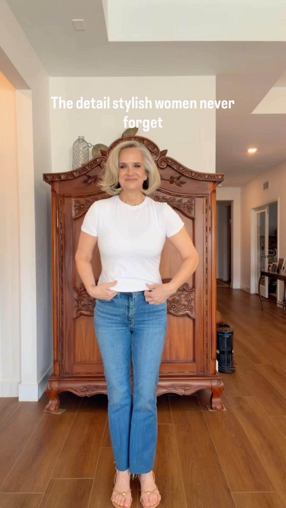 Stylish and chic women never forget to add a power piece. It pulls the whole look together.
Necklace  is 20% off right now

Quince, denim, kick crop, linen jacket, white tee, sandal, Baublebar, bead chunky necklace, Amazon, over 50

#LTKootd #LTKOver40 #LTKMothersDay