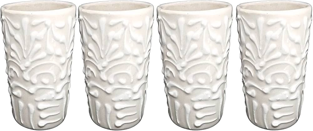 MEXTEQUIL - Talavera Shot Glasses Set of 4 Authentic Mexican Tequila Shot Glasses - Hand-painted ... | Amazon (US)