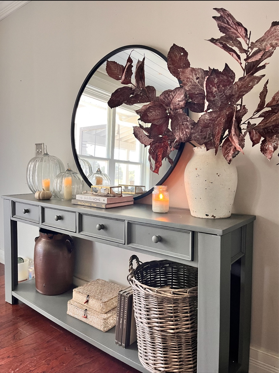 Fall console table styling!
Fall home decor 

#LTKfindsunder100 #LTKSeasonal #LTKhome