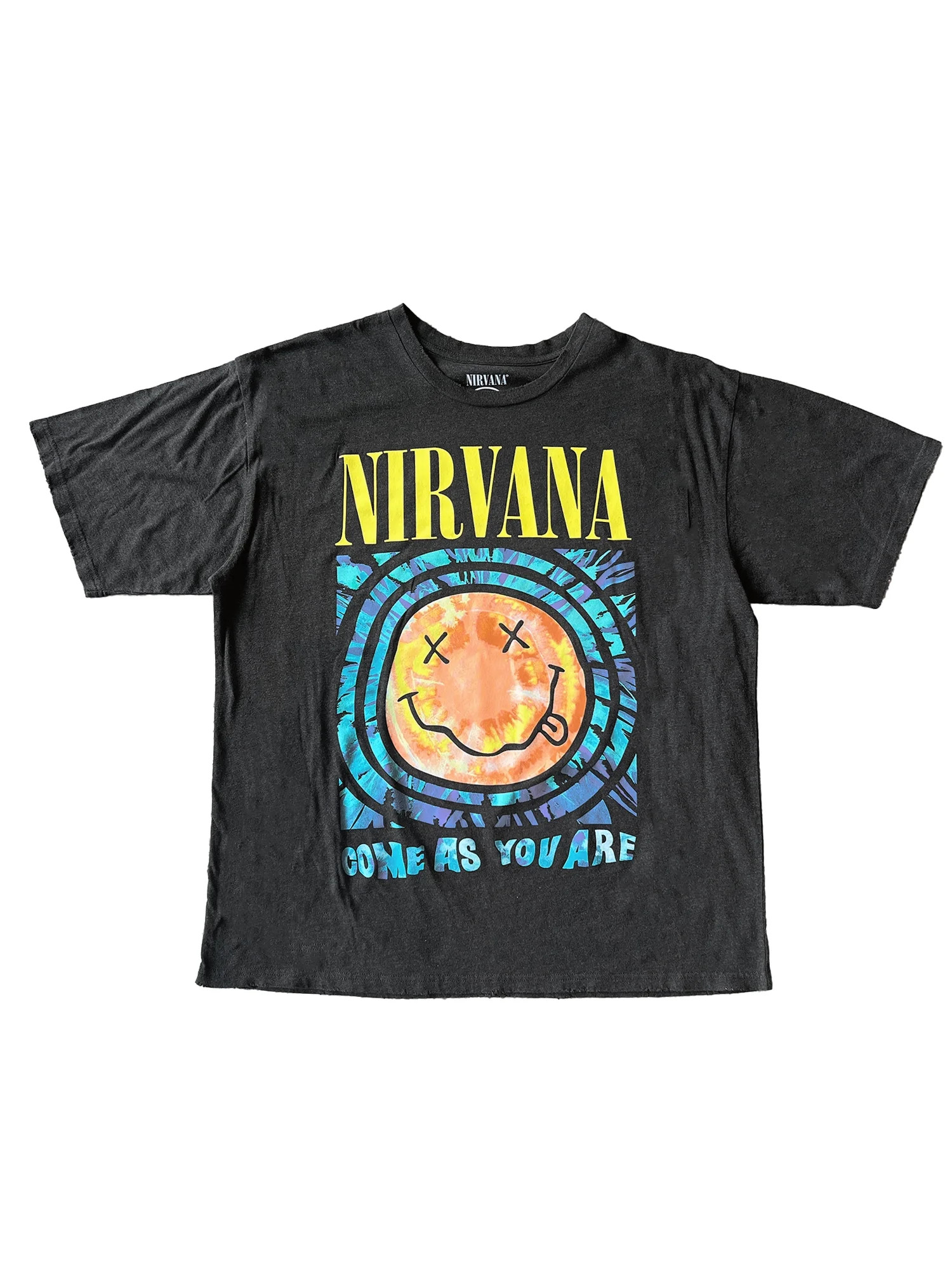 Nirvana Men’s & Big Men’s Smiley Tie Dye Graphic Tee, Sizes XS-3XL | Walmart (US)