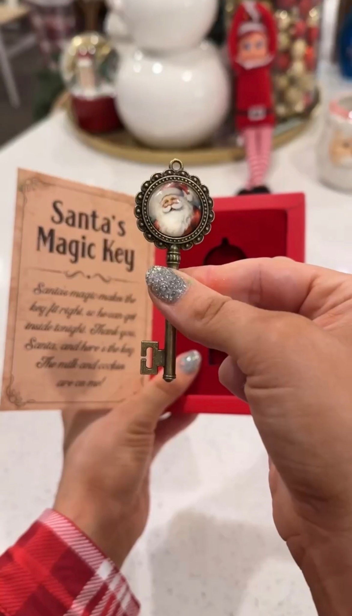 Santa’s special key to leave gifts for the kids! This is such a nice touch since we don’t have a chimney!!

Kids Christmas, Christmas touch, Christmas finds, elf on the shelf touch, Santa key, Mallory Lee Richardson

#LTKHoliday #LTKHome #LTKKids