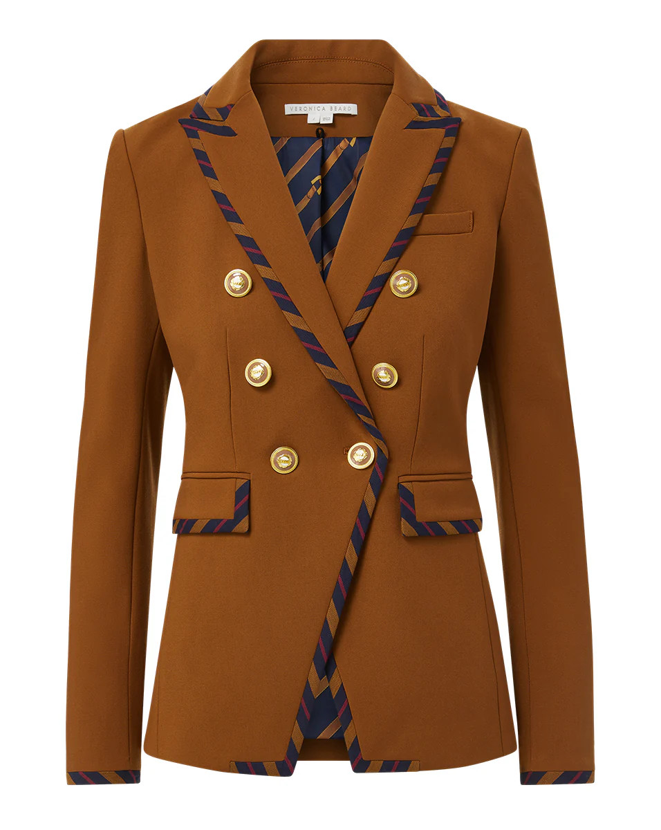 Miller Striped Piping Dickey Jacket | Veronica Beard