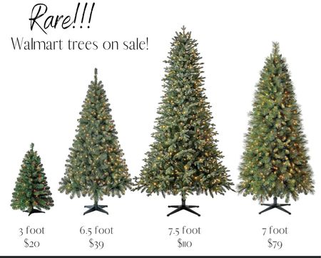 Christmas trees on sale at Walmart!

#LTKunder50 #LTKsalealert #LTKfamily