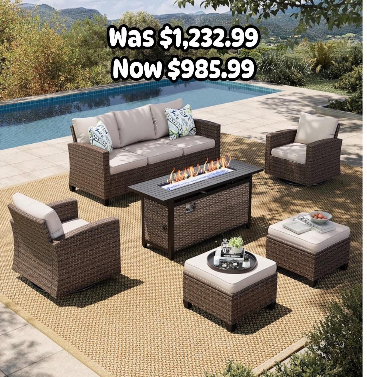 This 6-pcs patio set is gorgeous! 20% off, great reviews 👇

#LTKHome #LTKSwim #LTKSaleAlert