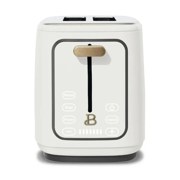 Beautiful 2 Slice Touchscreen Toaster, White Icing by Drew Barrymore - Walmart.com | Walmart (US)