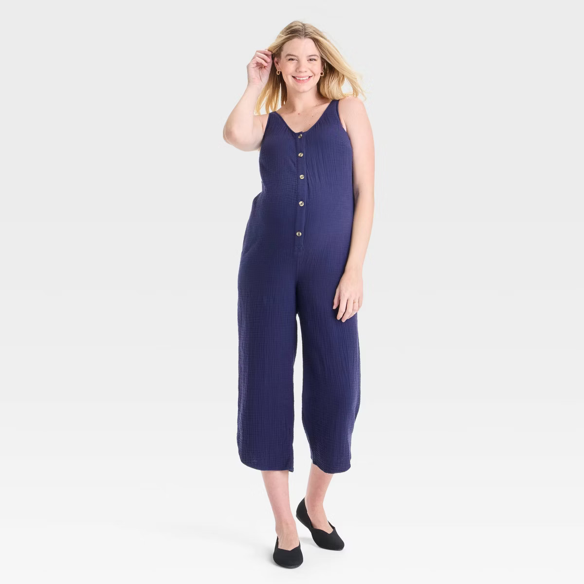Gauze Maternity Jumpsuit - Isabel Maternity by Ingrid & Isabel™ | Target