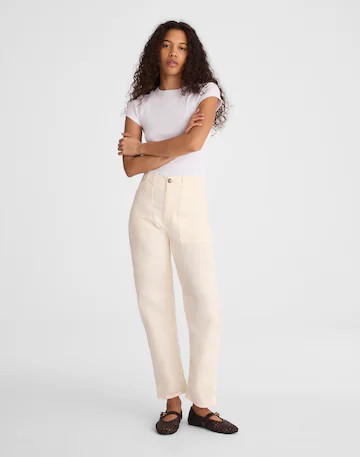 The Darted Barrel-Leg Utility Pant | Madewell