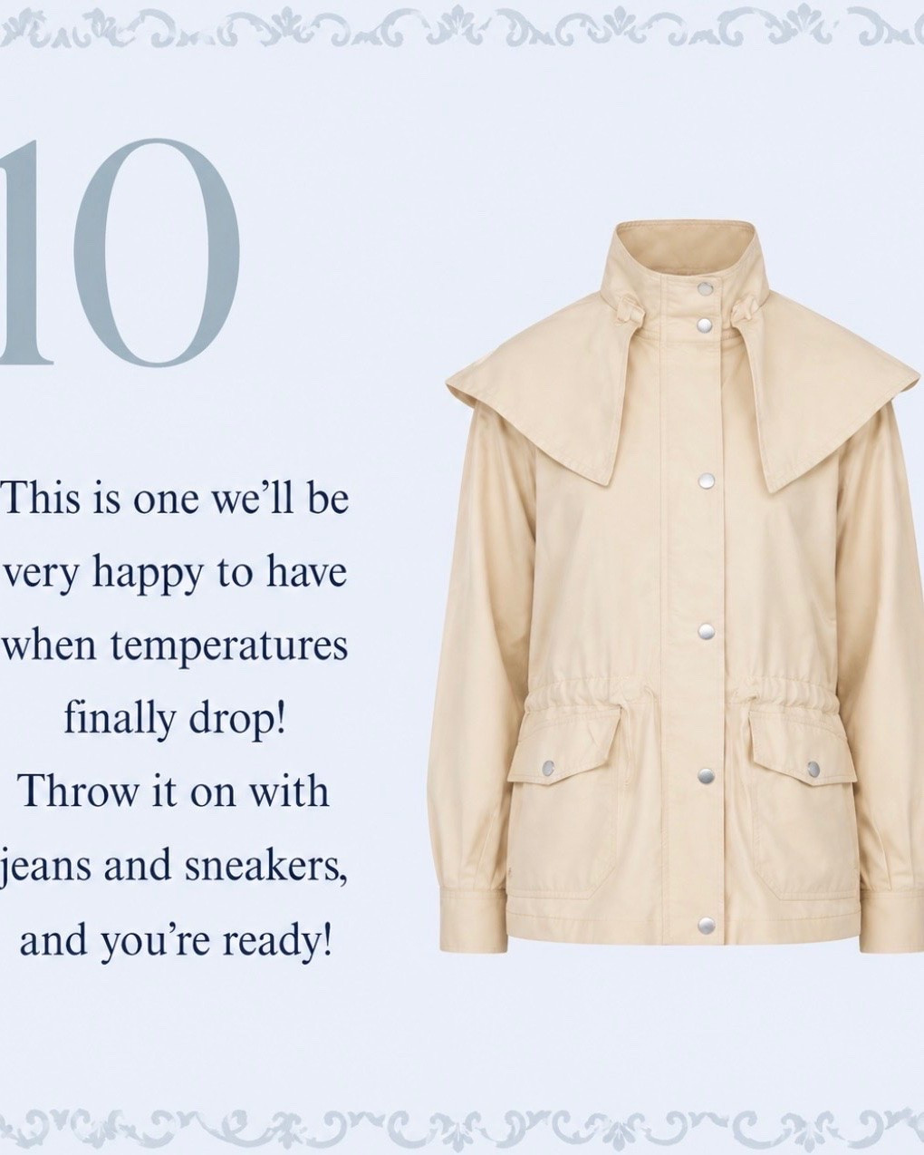 Perfect to pair with jeans and sneakers. s

#LTKdayinmylife #LTKMidsize #LTKOver40