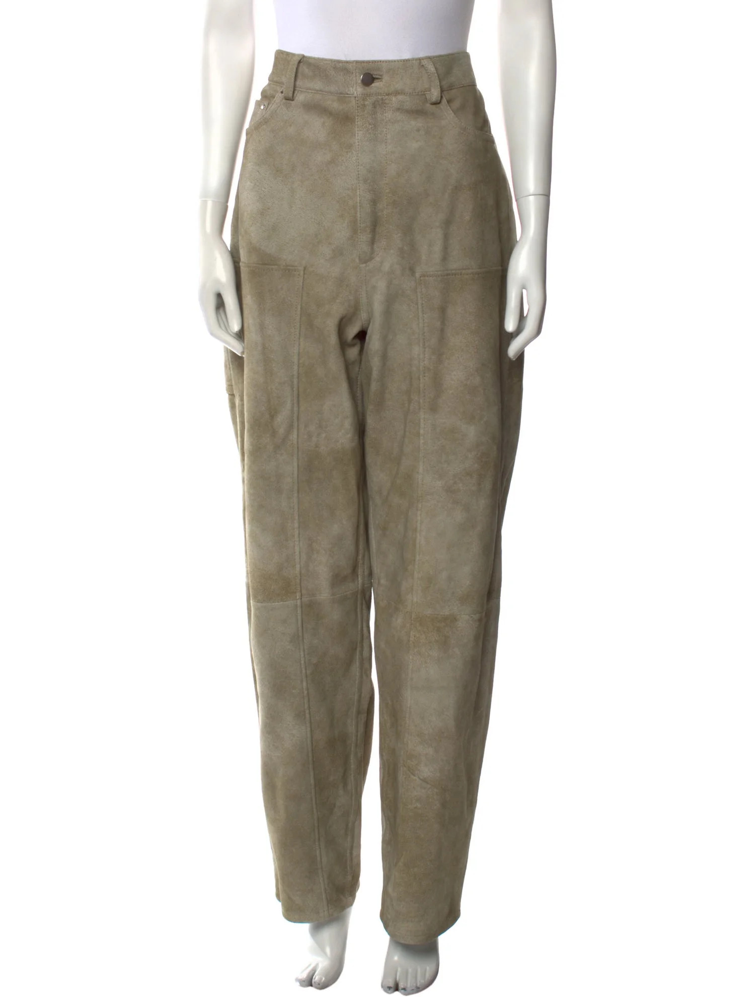 Leather Straight Leg Pants | The RealReal