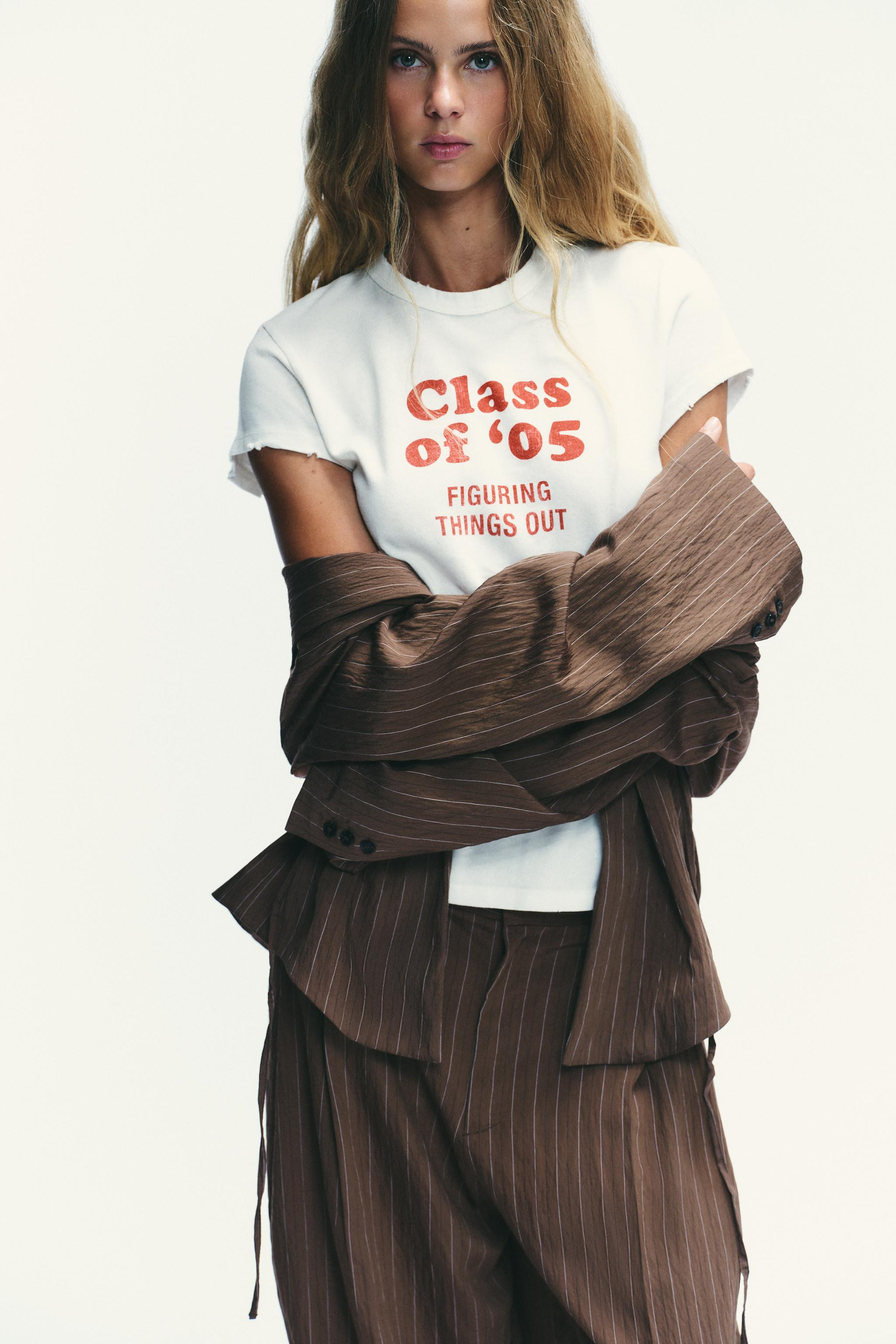 RUSTIC TEXT T-SHIRT | Zara US