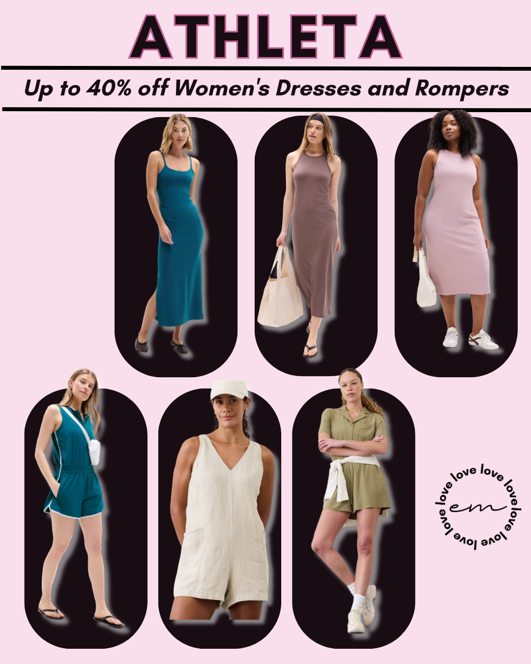 Save up to 40% on women’s dresses and rompers and refresh your summer wardrobe with stylish, comfortable pieces. Discover Athleta dresses and jumpsuits that are perfect for casual days, travel, weekend outings, and effortless everyday wear. These easy throw-on-and-go styles combine comfort and versatility, making them ideal for warm weather and busy schedules. Shop trending women’s fashion finds and enjoy amazing savings on summer dresses, rompers, and one-piece outfits. 

 #LTKgrwm #LTKootd #LTKSaleAlert