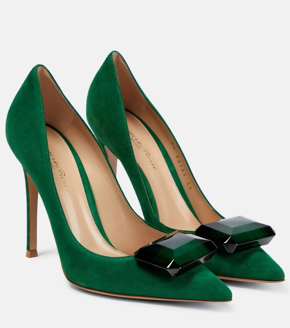 Jaipur 105 embellished suede pumps | Mytheresa (US/CA)