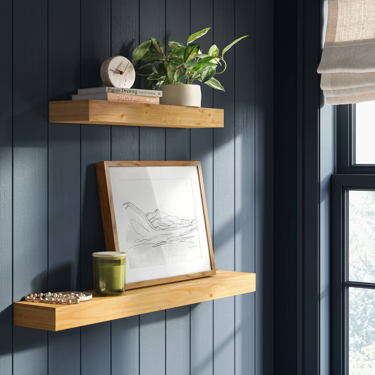 36" Floating Wood Shelf - Threshold™ | Target