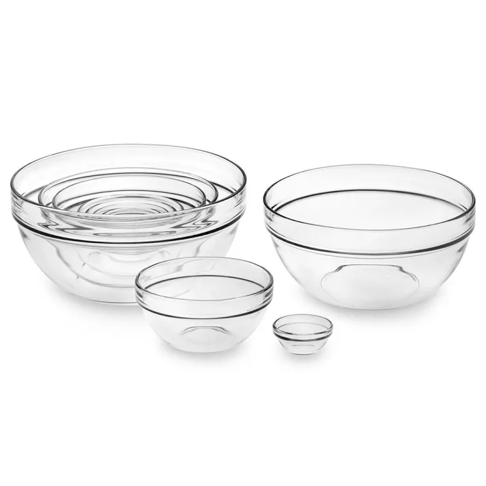 Glass Nesting Bowl 10-Piece Set | Crate & Barrel