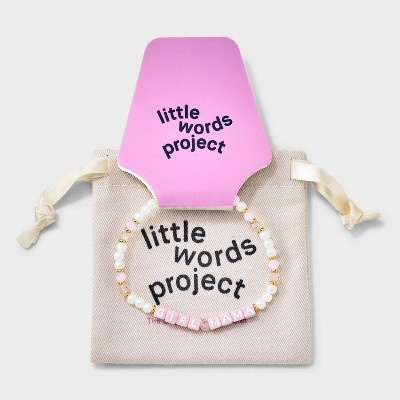 Little Words Project Girl Mama Beaded Bracelet - Pink | Target