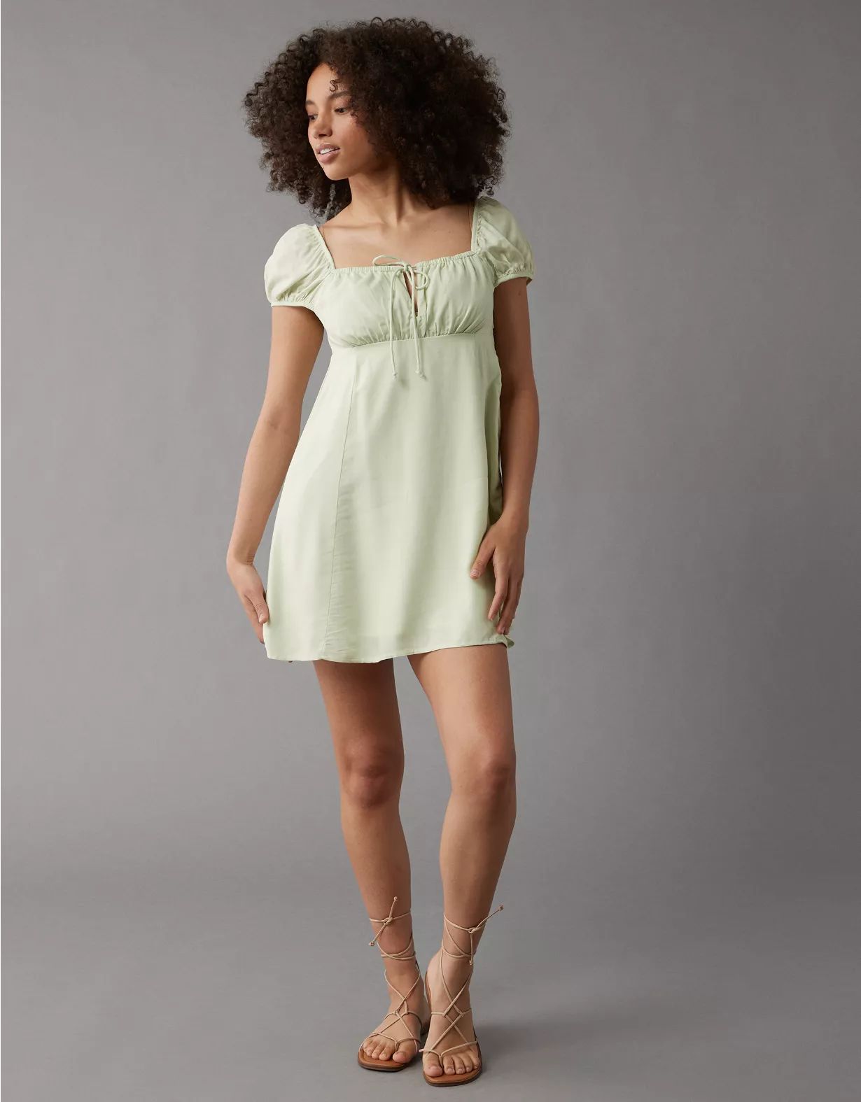 AE Ruched Bust Slip Mini Dress | American Eagle Outfitters (US & CA)